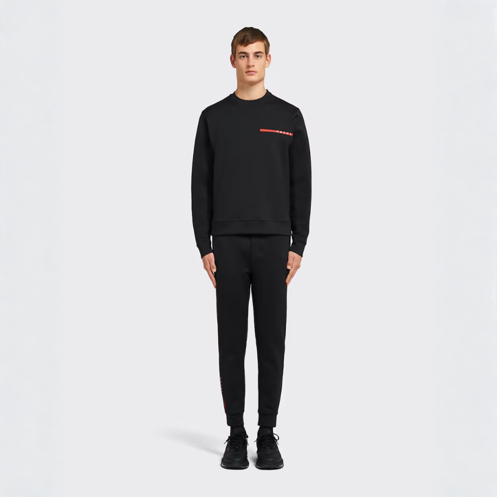 Technical 'Double Tec' Jersey Crewneck Sweatshirt