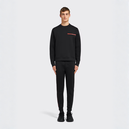 Technical 'Double Tec' Jersey Crewneck Sweatshirt
