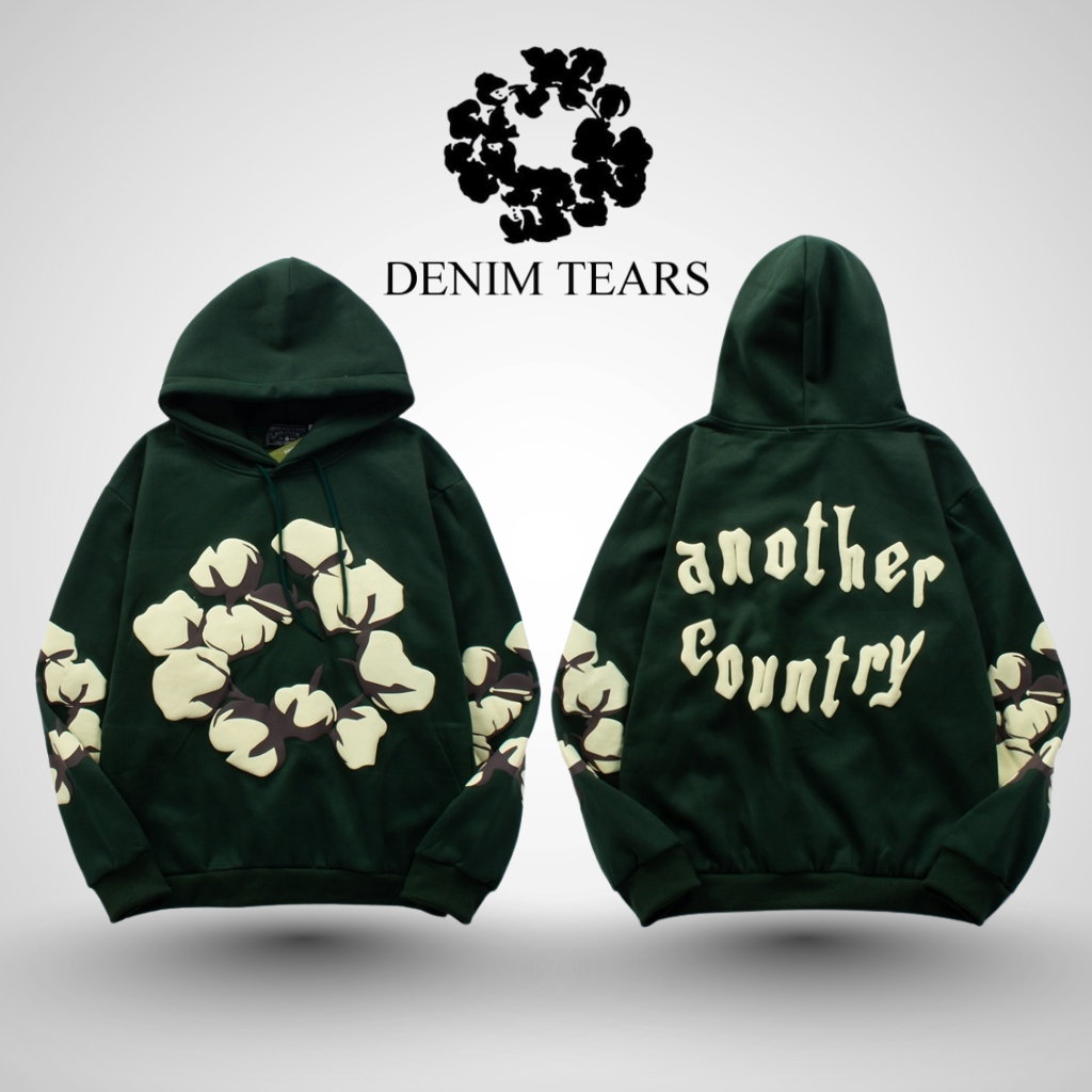 DT™ 'Cotton Wreath' Puff Print Hoodie