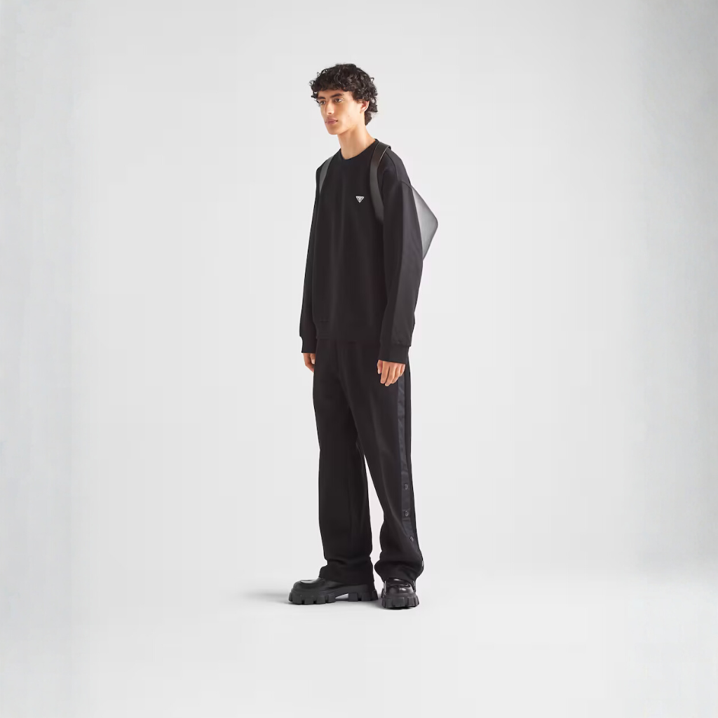 Technical Cotton & Re-Nylon Sweatshirt