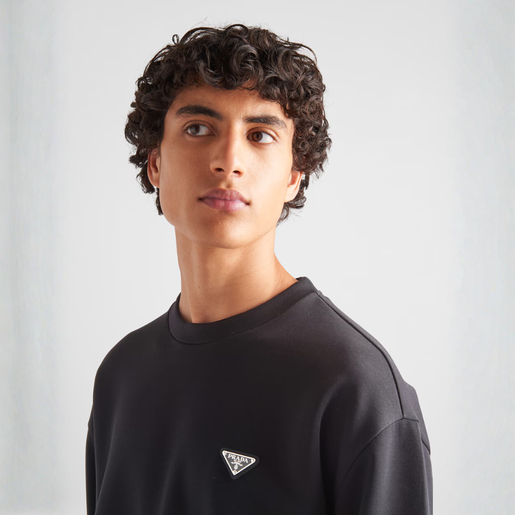 Technical Cotton & Re-Nylon Sweatshirt