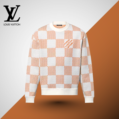 LV™ Textured Damier Checkered Knit Sweater